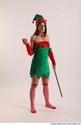 Veronika Elf Pose With Apple